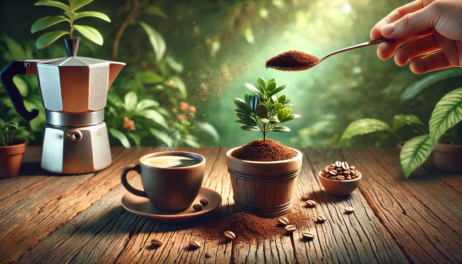 Koffiedik bij planten: de natuurlijke boost voor jouw tuin