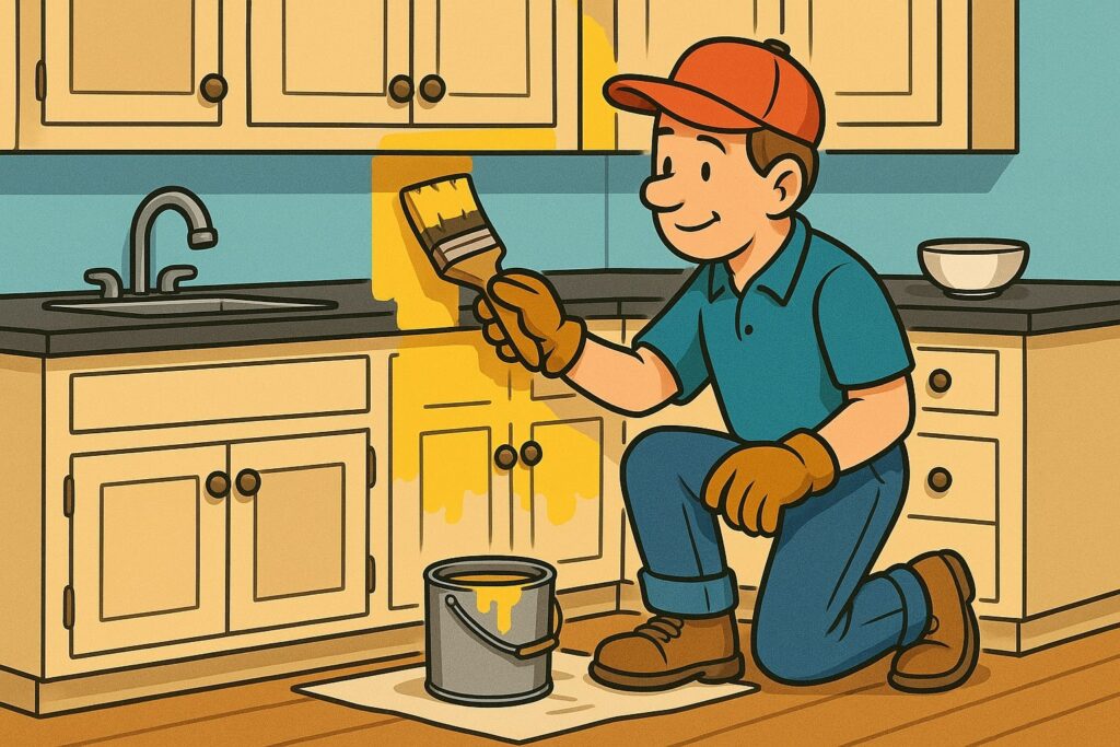 keukenkastjes verven