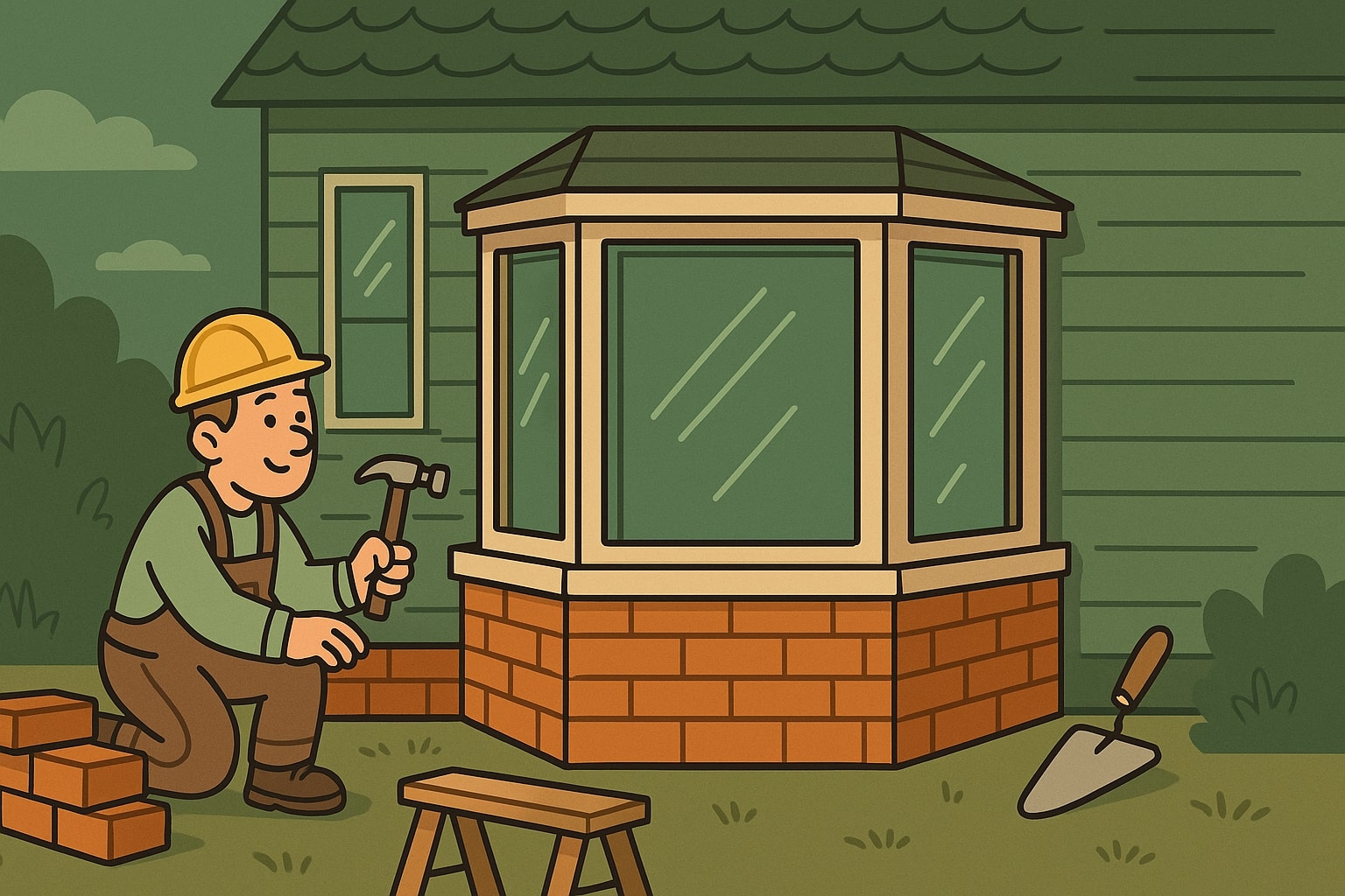 erker aanbouwen, erker