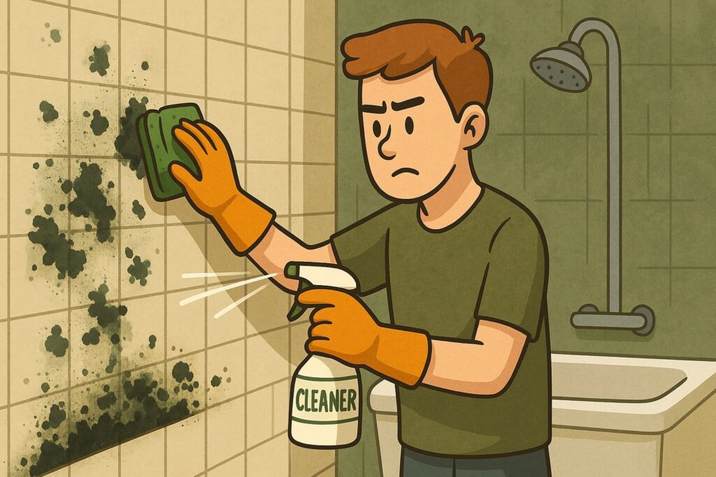 Schimmel badkamer verwijderen: zo pak je het effectief aan