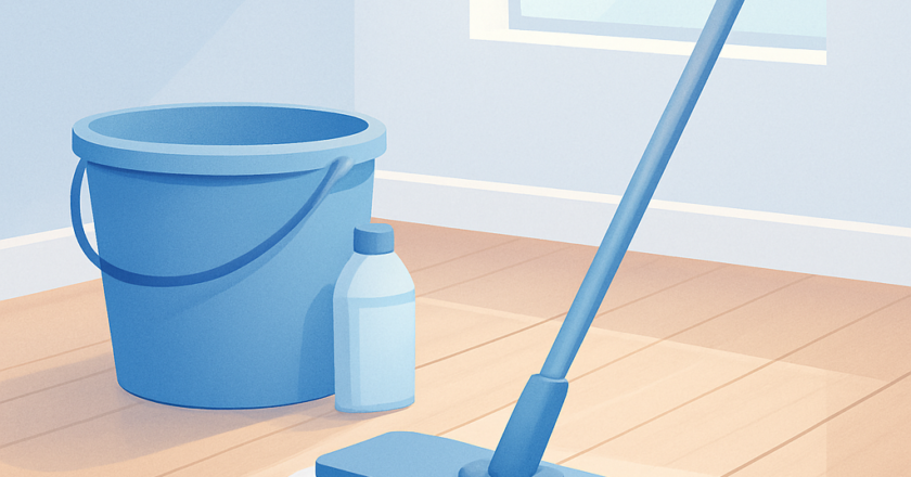 Houten vloer schoonmaken