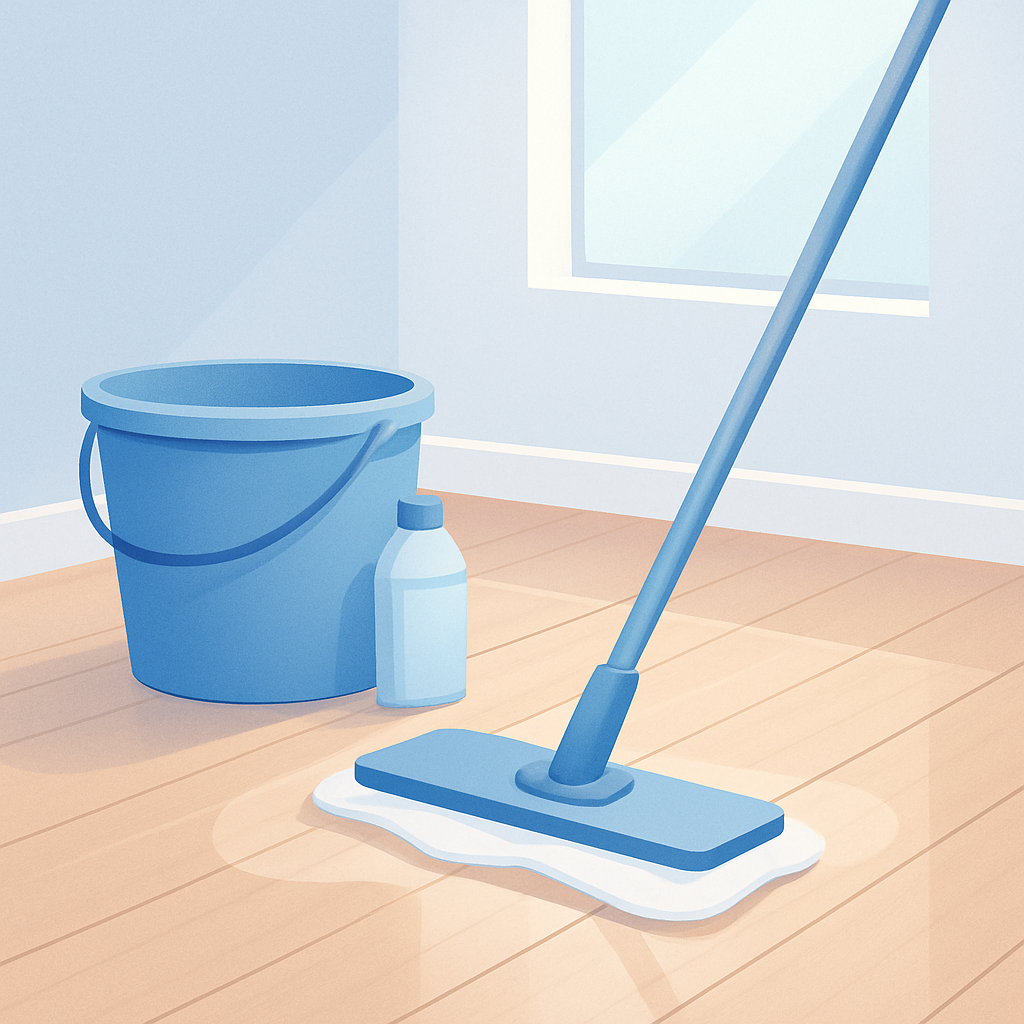 Houten vloer schoonmaken